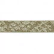 Ruban fantaisie en matière synthétique 5 mm effet reptile Mastic x1.2m
