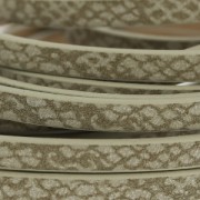 Ruban fantaisie en matière synthétique 5 mm effet reptile Mastic x1.2m