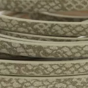 Ruban fantaisie en matière synthétique 5 mm effet reptile Mastic x1.2m