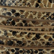Ruban fantaisie en matière synthétique 5 mm effet reptile Marron x1.2m