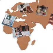 Carte du Monde liège adhésif Luckies London 100x46 cm The Corkboard Map