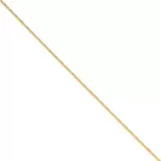 Chaîne fine pour Miyuki Delica 11/0 maille paloma 0.6 mm - Doré x50 cm