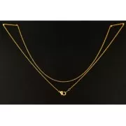 Tour de cou fin pour Miyuki Delica 11/0 avec maille Forçat 0,8x1 mm doré x 45cm