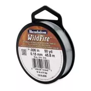 Fil nylon tressé WildFire 0.15 mm Gris x 45.8 m
