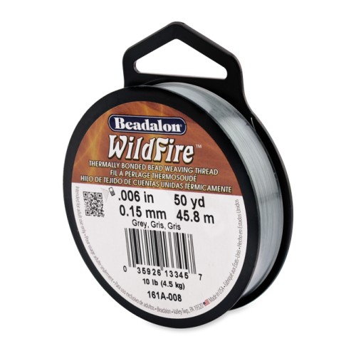 Fil nylon tressé WildFire 0.15 mm Gris x 45.8 m