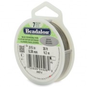Fil Cablé 7 brins 0.38 mm - Beadalon - Acier x9,2 m|raw }}