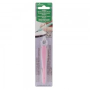 Crochet Clover Amour n°12 en acier 0,60 mm avec manche Rose Pastel