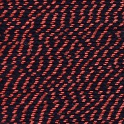 Cordon coton avec fil métallique pour réaliser des pompons 0.8 mm Noir/Rouge x 20m