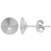 Clous d'oreille porte-cabochon PureCrystal 1088 8 mm - Argent 925 x2