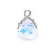 Bélière goutte PureCrystal 6012 15,4 mm en Argent 925 x1