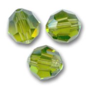 Rondes PureCrystal 5000 6 mm Olivine  x6