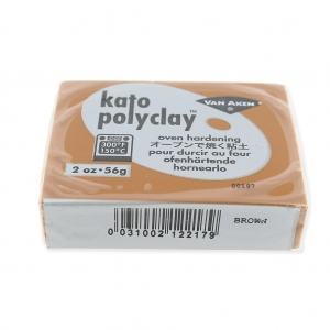 Pâte polymère Kato Polyclay 56 gr Marron (n°217)