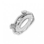 Serti griffe navette PureCrystal 4228 6x3 mm - Rhodié x1