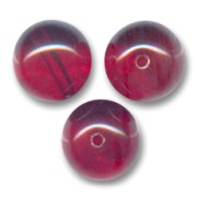 Perles en verre tchèque rondes  6 mm Siam x25|raw }}
