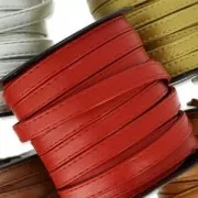 Sangle de sac en matière synthétique avec surpiqûres 10 mm Camel x 1m