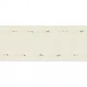 Sangle de sac en matière synthétique avec surpiqûres 10 mm Ivoire x 1m