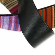 Sangle pour sac motif ethnique doublé en matière synthétique 25 mm Navajo x 50cm