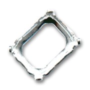 Serti griffe 4600 10x8 mm argenté