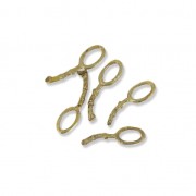 Attache pendentif pour pâte de métal petit modèle en bronze x1