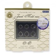 Mini Moule silicone Padico pour pâte polymère/argile/résine UV cabochon Hexagone