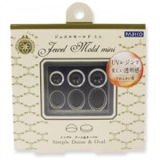 Mini Moule silicone Padico pour pâte polymère/argile/résine UV cabochon Dôme/Ovale|raw }}