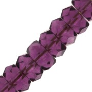 Rondelles facettées  6x3 mm Amethyst x25|raw }}
