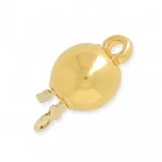 Fermoir à clipser boule 7x13 mm doré