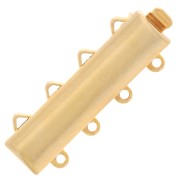 Fermoir 4 rangs 9x25 mm doré