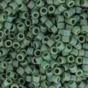 Miyuki Delica 11/0 DB2312 - Opaque Glazed Brasil Green Mat AB x8g