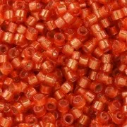 Miyuki Delica Duracoat 11/0 DB2158- Silver Lined Dyed Clementine x8g