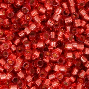 Miyuki Delica Duracoat 11/0 DB2152 - Silver Lined Lt Dyed Watermelon x8g