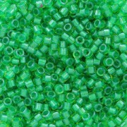 Miyuki Delica 11/0 DB0916 - Sparkling Green Lined Chartreuse x8g