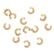 Caches perles à écraser 3 mm en Gold Filled (or laminé) x50|raw }}