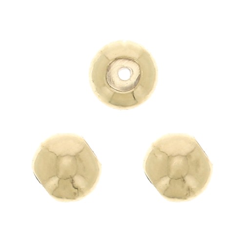 Perles stoppeur 3 mm avec un trou de 0.6 mm en Gold Filled (or laminé) x2