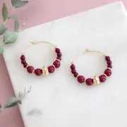 Perles stoppeur 3 mm avec un trou de 0.6 mm en Gold Filled (or laminé) x2