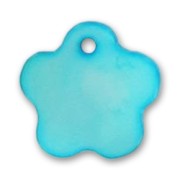 Sequins fleur Nacre 15 mm Turquoise x10