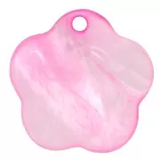 Sequins fleur Nacre 15 mm - Rose x10