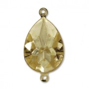 Serti intercalaire à coller pour cabochon PureCrystal 4320 14x10 mm - Bronze x1