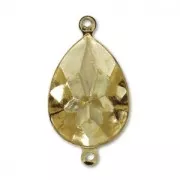 Serti intercalaire à coller pour cabochon PureCrystal 4320 14x10 mm - Bronze x1