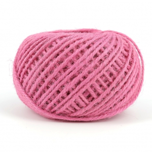 Corde de jute 2 mm Rose x40m