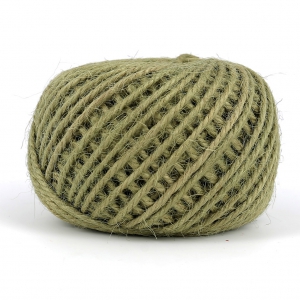Corde de jute 2 mm Vert Olive x40m