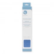 Transfert textile à chaud pour Silhouette 30.5x91.4 cm Bleu pailleté|raw }}