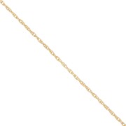 Chaîne maille corde 1,6 mm en Gold filled (or laminé)  x 50cm