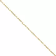 Chaîne maille corde 1,6 mm en Gold filled (or laminé)  x 50cm