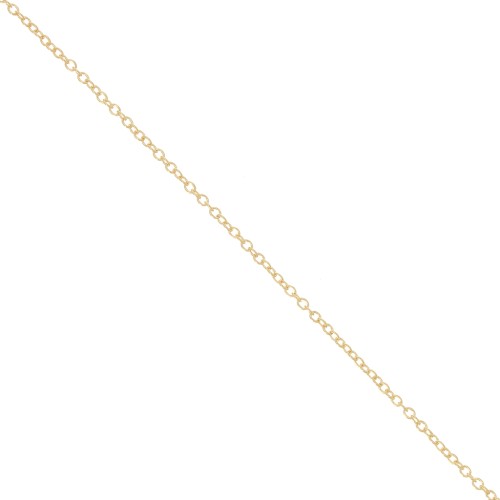 Chaîne maille Forçat 1,3 mm en Gold filled (or laminé)  x 50cm