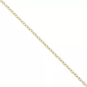 Chaîne maille Forçat limée 1 mm en Gold filled (or laminé)  x 1 m