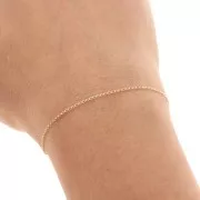 Chaîne maille Rombo 1,1 mm en Gold filled (or laminé)  x 1 m