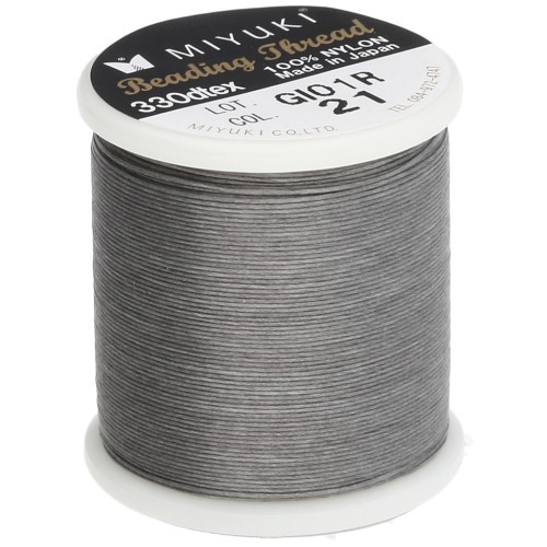Fil Miyuki Nylon Beading thread B 0.25 mm Earl Grey (n°21) x50 m