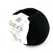 Coton Natura Just Cotton DMC - Pelote coton Noir (n°11) x 155m
