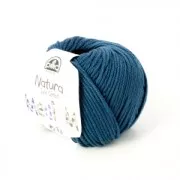 Coton Natura Medium Just Cotton DMC - Pelote coton Bleu de Prusse (n°177) x 75m